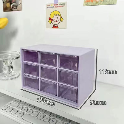 9 Drawer Container，jewelry collection box