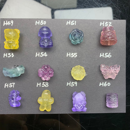 H Lovskaya Crystal Charm，Spacer Carving