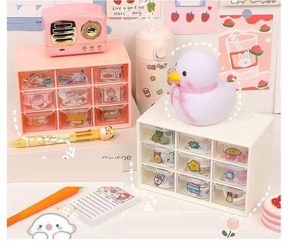 9 Drawer Container，jewelry collection box