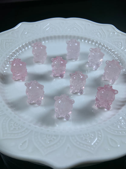 H Lovskaya Crystal Charm，Spacer Carving