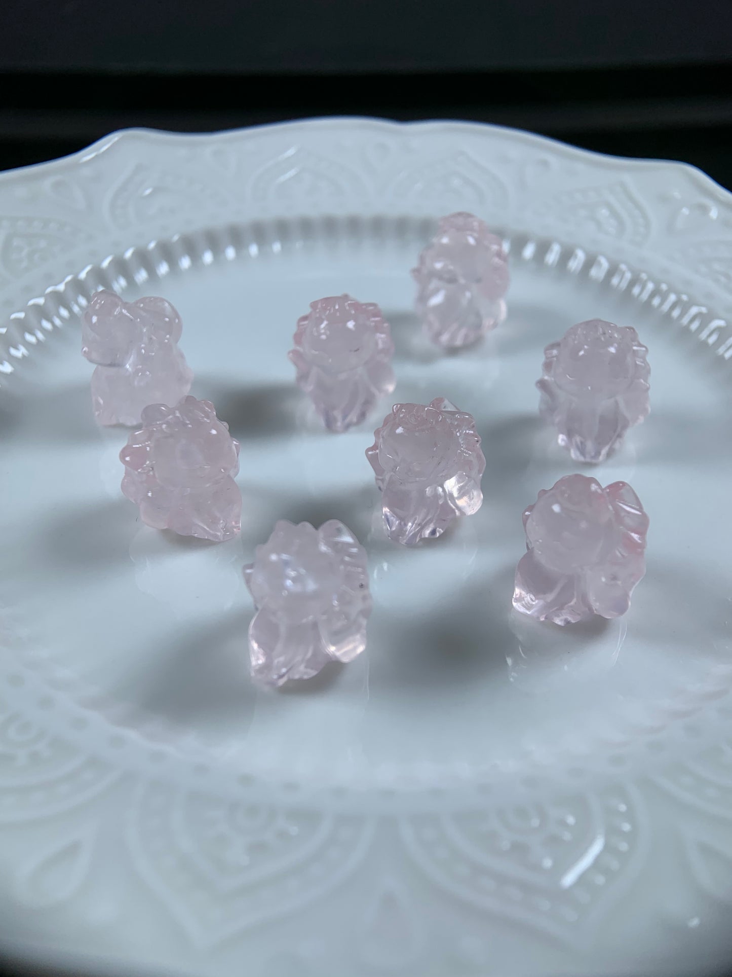 H Lovskaya Crystal Charm，Spacer Carving
