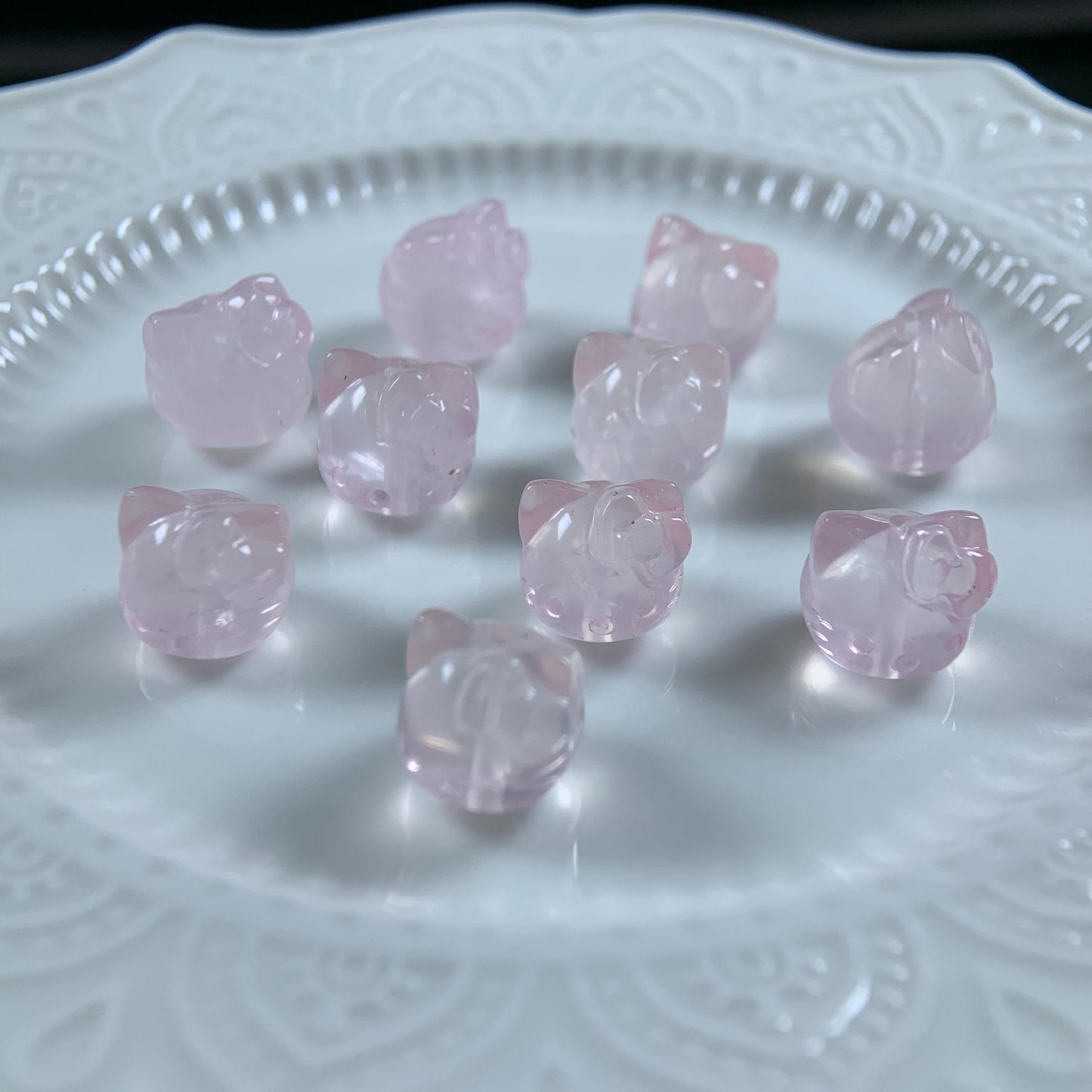 H Lovskaya Crystal Charm，Spacer Carving