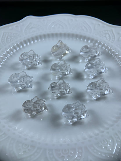 H Lovskaya Crystal Charm，Spacer Carving