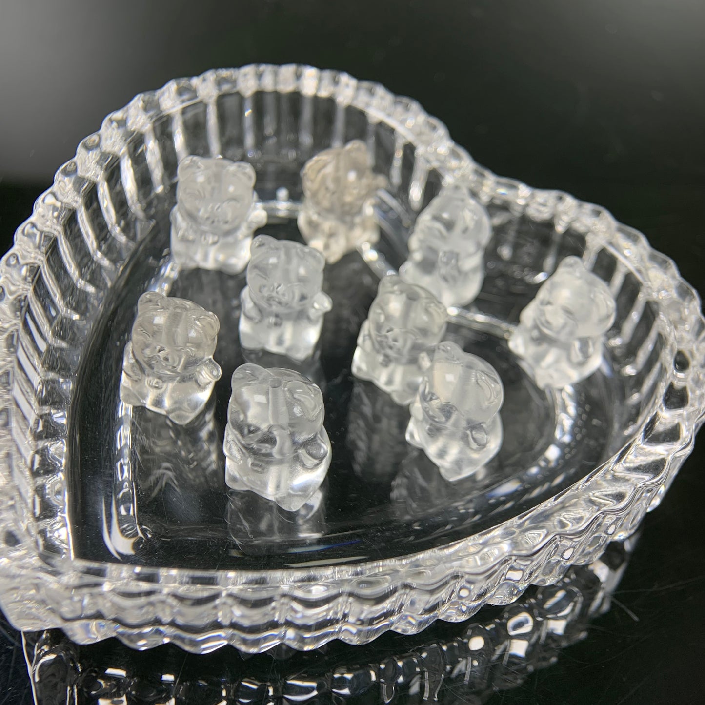 H Lovskaya Crystal Charm，Spacer Carving