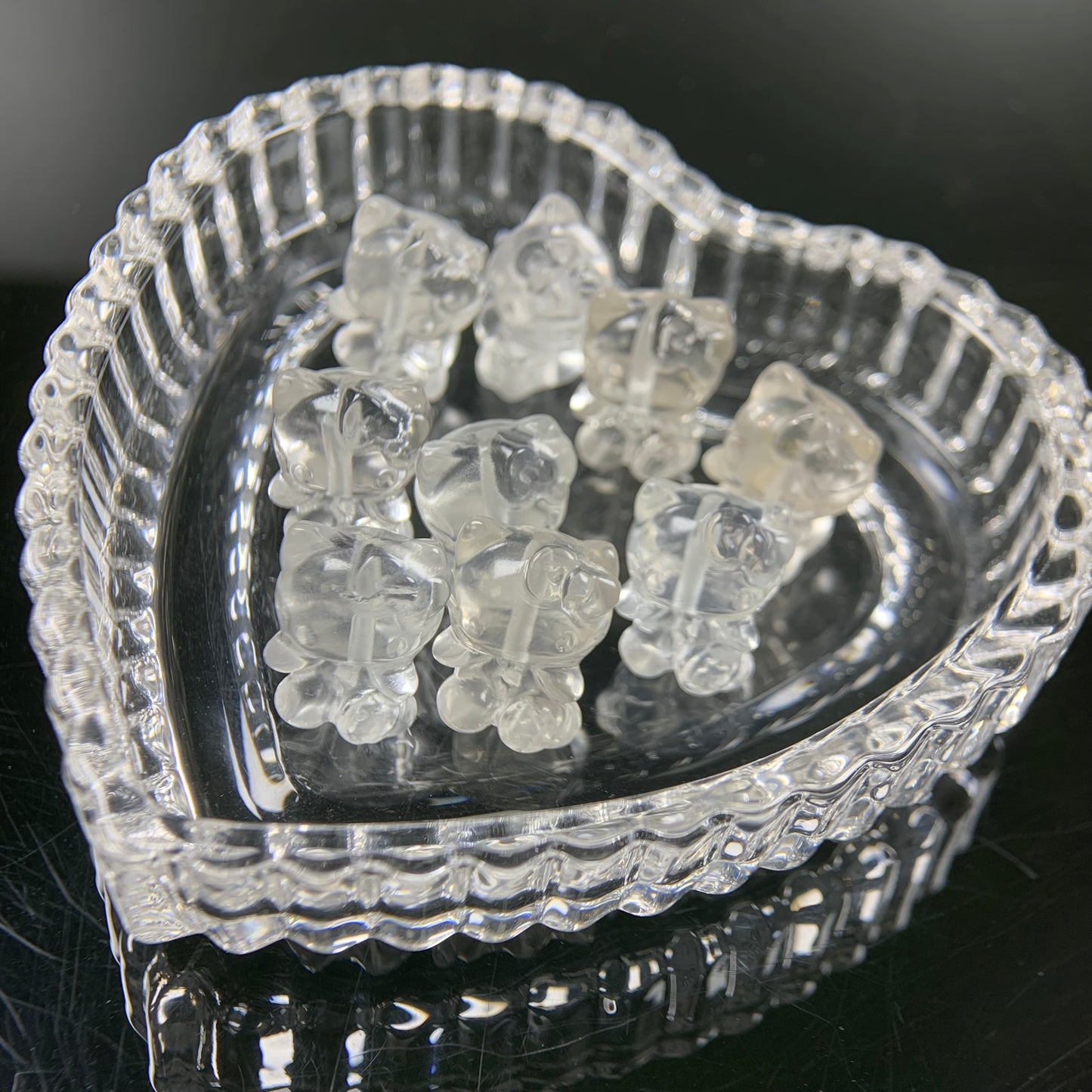 H Lovskaya Crystal Charm，Spacer Carving