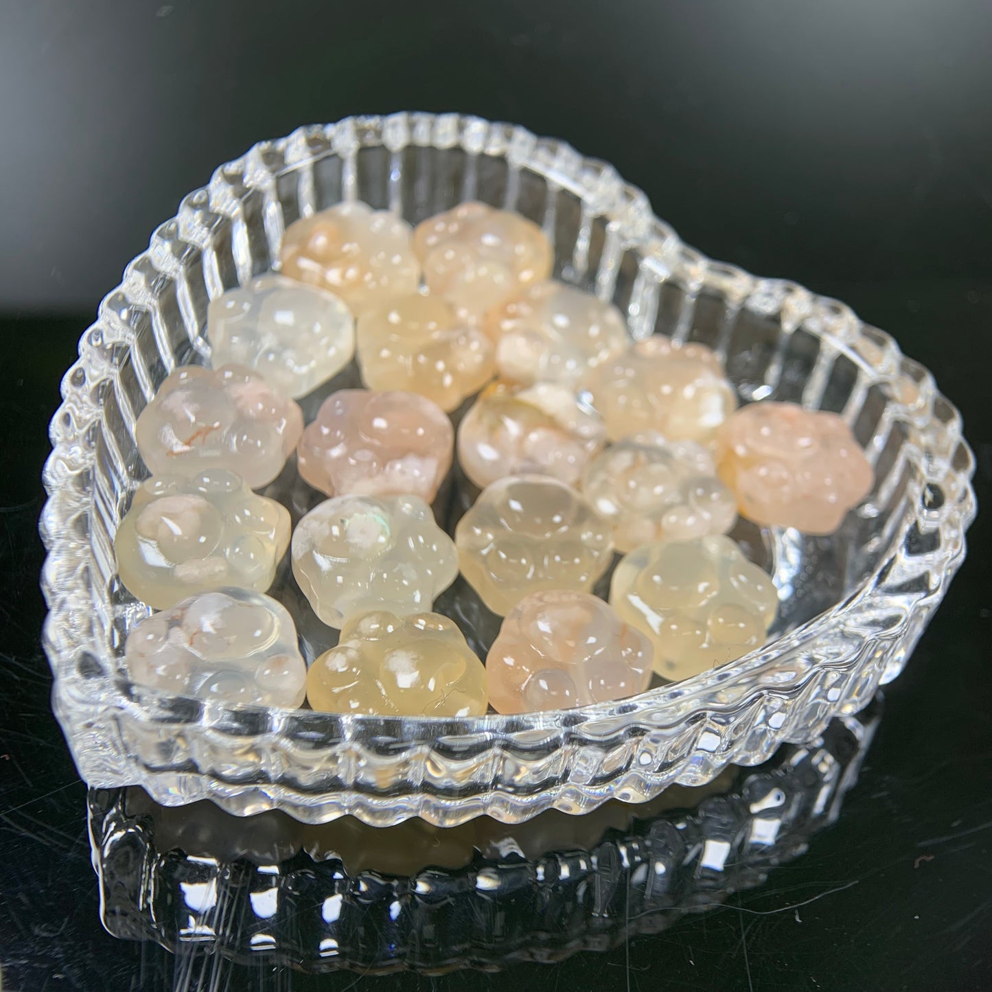 H Lovskaya Crystal Charm，Spacer Carving